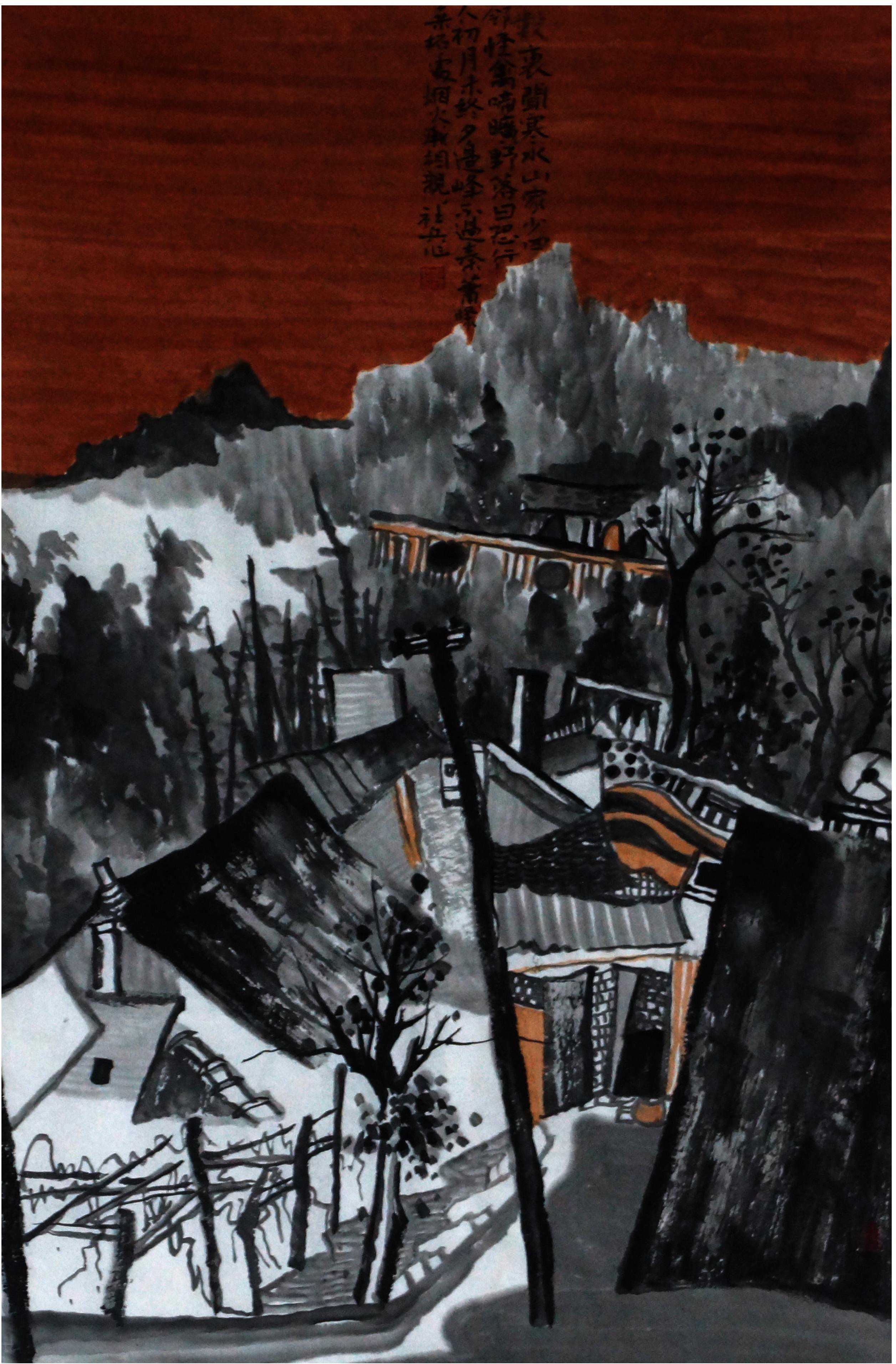 画家吴社兵山水画作品欣赏 画家吴社兵山水画作品欣赏