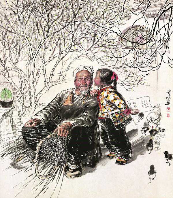 “风从长安来”:陕西三代画家在沪呈现黄土情 “风从长安来”:陕西三代画家在沪呈现黄土情