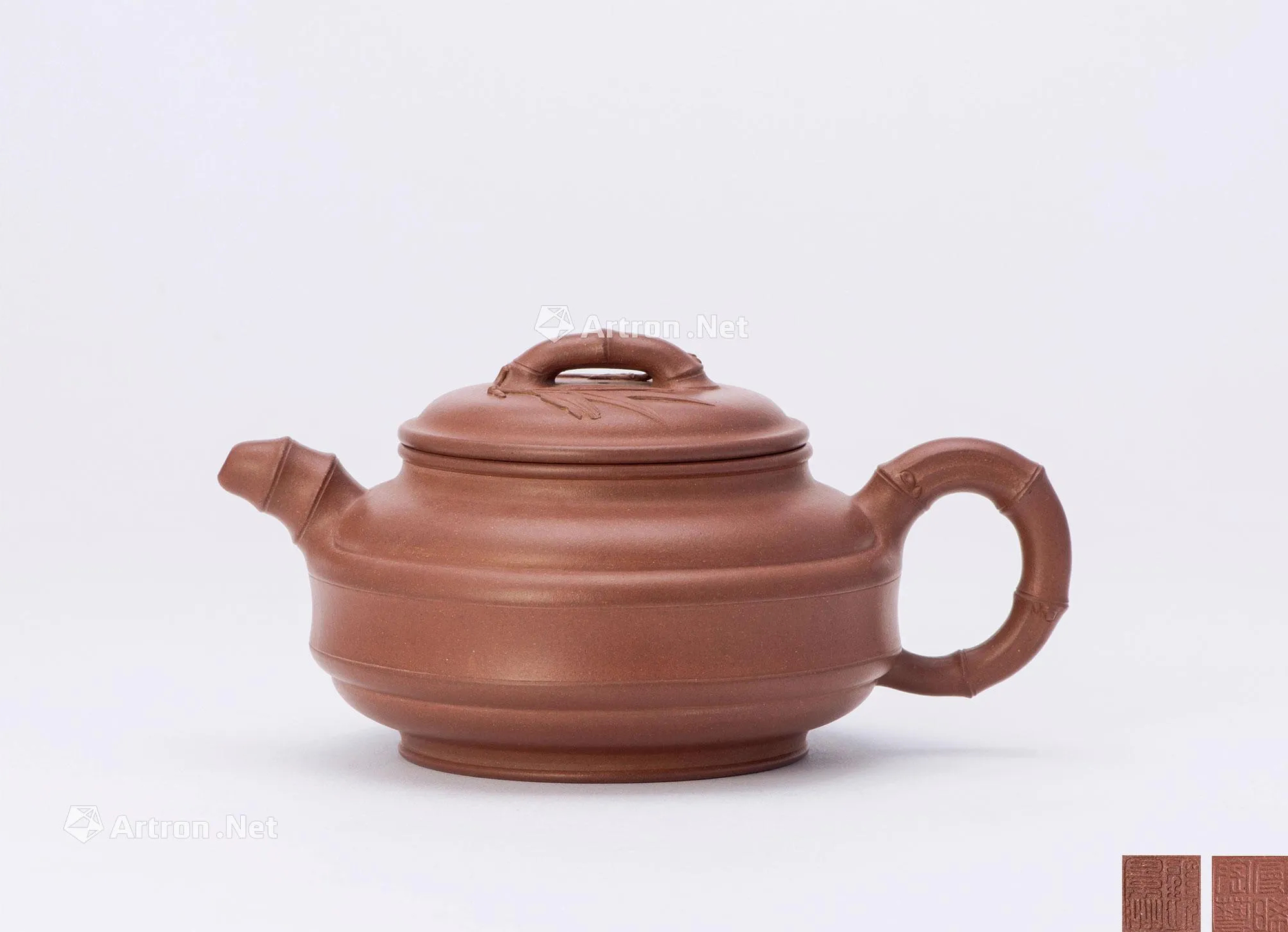 顾景舟制作的双线竹鼓壶