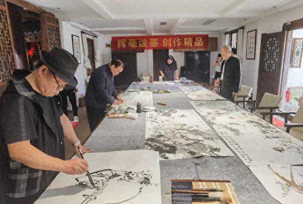 龙兴古镇举办首届“渝鲁书画名家交流会”