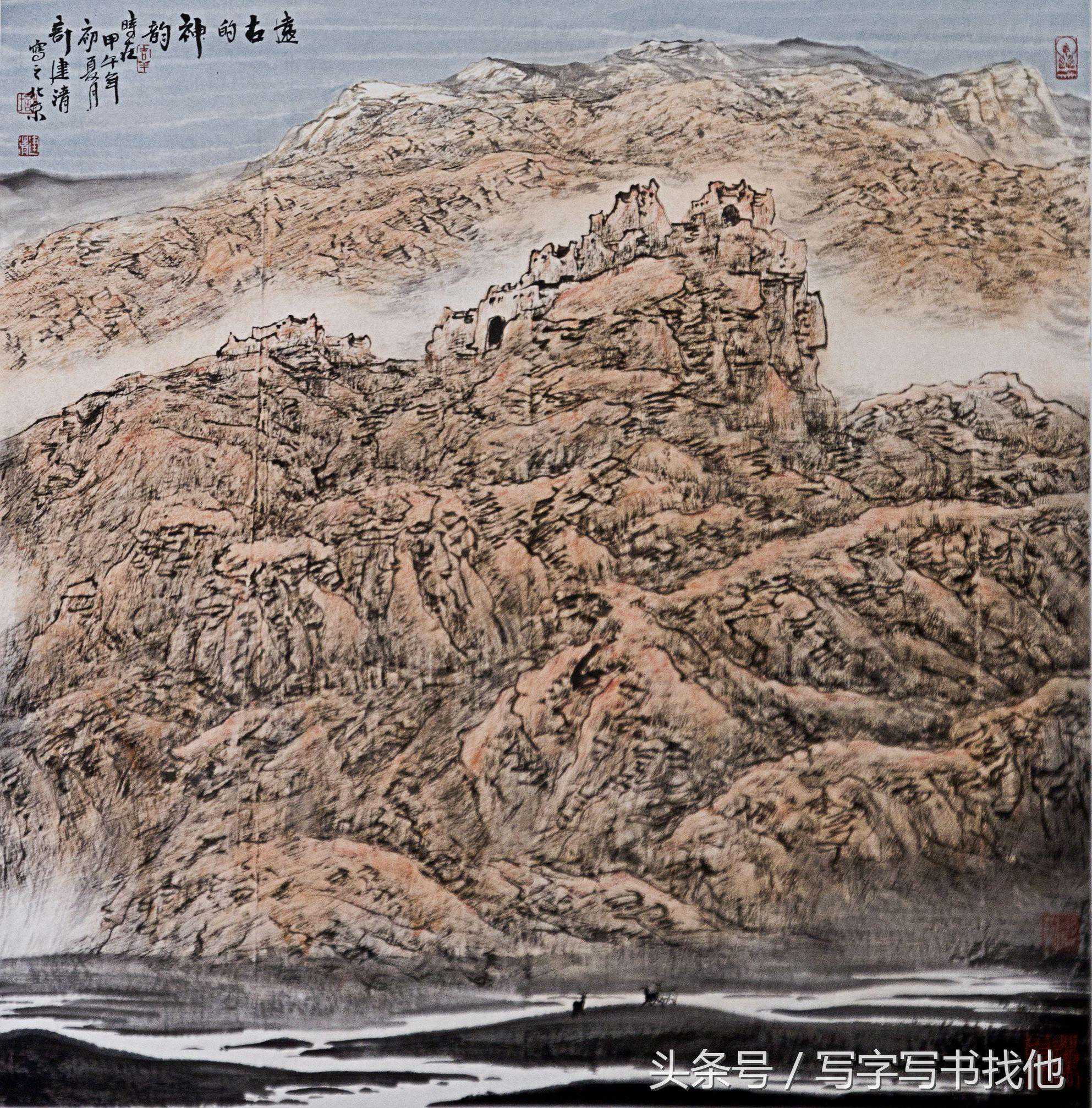 虎父无犬子，准九零后其父是著名山水画家