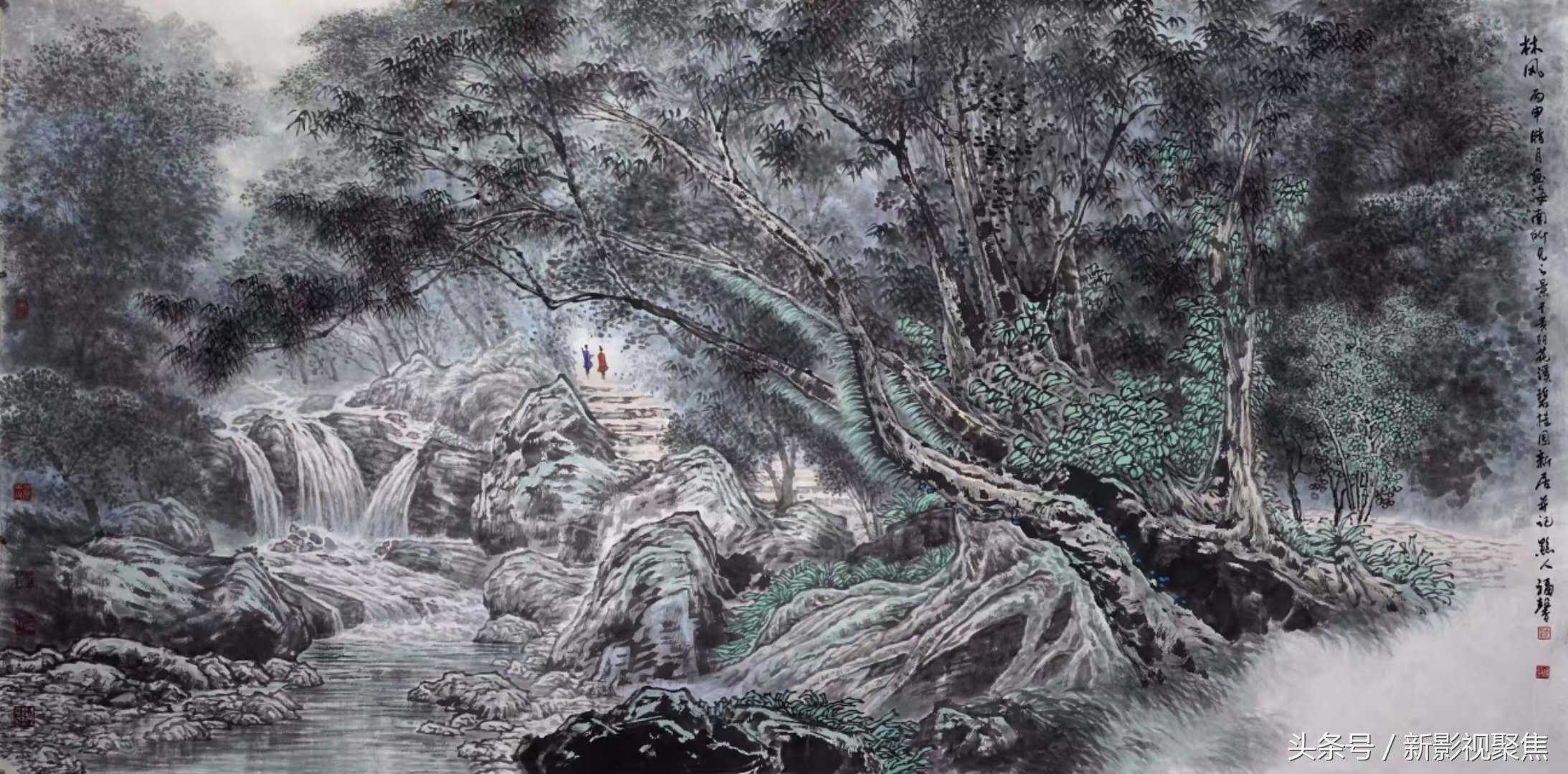 神笔妙绘，颂河山——著名画家沈福馨