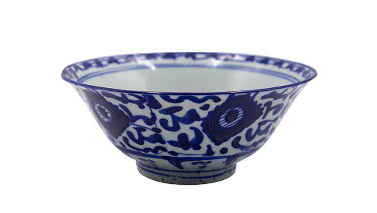 「艺投鉴赏」民字款青花碗 「艺投鉴赏」民字款青花碗